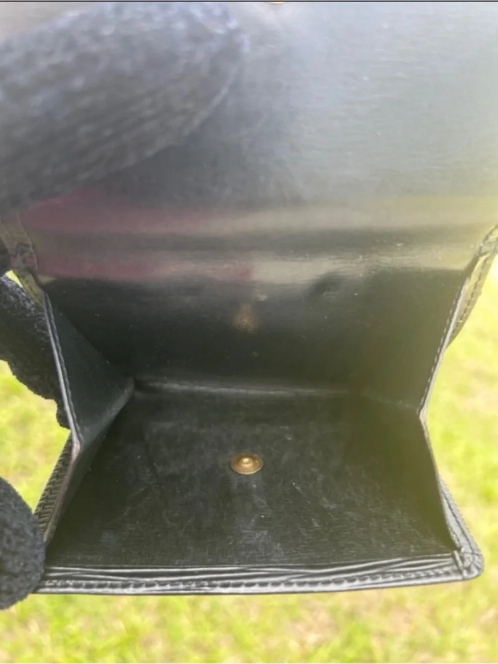Black Louis Vuitton Epi bifold wallet